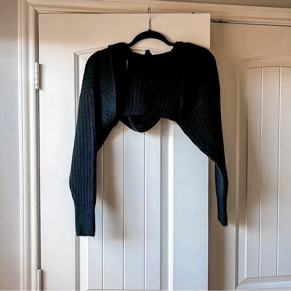 River Island Wool Hoodie shrug and tank top sweater set - Picture 7 of 7